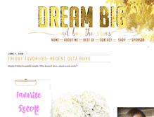 Tablet Screenshot of dreambigandbuytheshoes.com